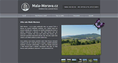 Desktop Screenshot of mala-morava.cz